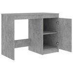 Bureau table poste de travail meuble d'ordinateur informatique étude 140 x 50 x 76 cm bois d’ingénierie gris 02_0023844