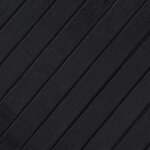 vidaXL Tapis rectangulaire noir 80x1000 cm bambou