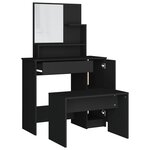 vidaXL Ensemble de coiffeuse noir 86 5x35x136 cm