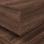 vidaXL Table basse avec lumières LED chêne marron 90x50x40 cm