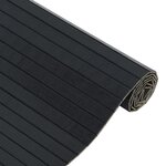 vidaXL Tapis rectangulaire noir 100x500 cm bambou