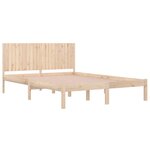vidaXL Cadre de lit Bois de pin massif 200x200 cm