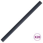 vidaXL Écran d'intimité de jardin PVC 35x0 19 m Gris foncé mat