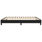 vidaXL Cadre de lit sans matelas noir 160x200 cm tissu