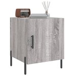 vidaXL Tables de chevet 2 Pièces sonoma gris 40x40x50cm bois d'ingénierie