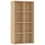 vidaXL Bibliothèque/Buffet Chêne sonoma 66x30x130 cm Bois d’ingénierie