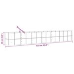 vidaXL Lit surélevé de jardin Acier enduit de poudre Argenté