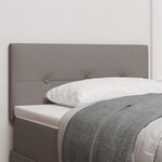 Tête de lit LED vidaXL capitonnée taupe 100 cm en tissu