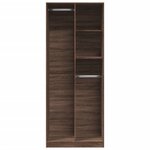 vidaXL Garde-robe chêne marron 80x50x200 cm bois d'ingénierie