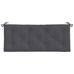 vidaXL Coussins de banc de jardin lot de 2 anthracite tissu Oxford