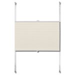vidaXL Store plissé 90x200 cm Crème