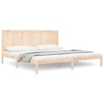 vidaXL Cadre de lit Bois de pin massif 200x200 cm