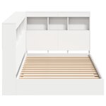 vidaXL Lit étagère blanc 90x200 cm en bois aggloméré