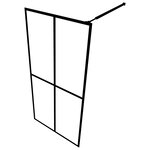 vidaXL Écran de douche Verre trempé dépoli 90x195 cm