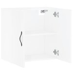 vidaXL Armoire murale Blanc brillant 60x31x60 cm Bois d'ingénierie