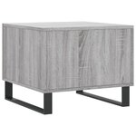 vidaXL Tables basses 2 Pièces sonoma gris 50x50x40 cm bois d'ingénierie