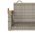 vidaXL Balancelle gris 109x62x40 cm résine tressée