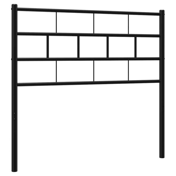 vidaXL Tête de lit métal noir 100 cm