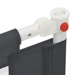 vidaXL Barrière de sécurité de lit d'enfant Gris foncé 200x25 cm Tissu