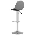 vidaXL Tabourets de bar lot de 2 gris tissu