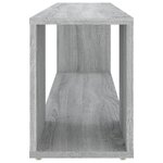 vidaXL Meuble TV Sonoma gris 100x24x32 cm Bois d'ingénierie