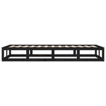 vidaXL Cadre de lit sans matelas noir 90x190 cm bois massif