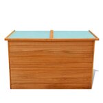 vidaXL Boîte de rangement de jardin 126 x 72 x 72 cm Bois