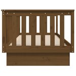 vidaXL Lit de jour sans matelas marron miel 90x200 cm bois pin massif