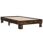 vidaXL Cadre de lit sans matelas chêne fumé 100x200 cm