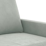 vidaXL Ensemble de canapés 2 Pièces avec coussins Gris clair Velours
