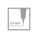 Stylo-Feutre POINT 88 Pointe Fine 0 4 mm Bleu nuit STABILO