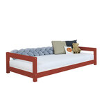Lit enfant KIDDY 90 x 190 rouge brique