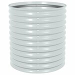 vidaXL Lit surélevé de jardin 80x80x81 cm Acier galvanisé Argenté