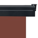 vidaXL Auvent latéral de balcon 105x250 cm Marron