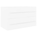 vidaXL Armoire d'évier Blanc 80x38 5x48 cm Aggloméré