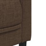 vidaXL Ensemble de canapés 2 Pièces marron tissu