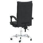 Chaise fauteuil siège pivotante de inclinable de bureau informatique étude similicuir noir 02_0024266