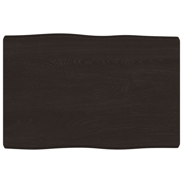 vidaXL Dessus de table bois massif traité bordure assortie