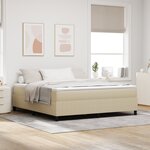 VidaXL Lit Box Spring Vert Clair Grey Super King Tissu en Velours Côtelé