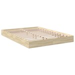 vidaXL Cadre de lit sans matelas chêne sonoma 140x200 cm