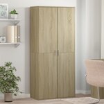 vidaXL Armoire à chaussures Chêne sonoma 80x39x178cm Bois d'ingénierie