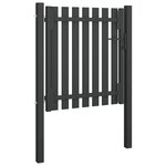 vidaXL Portail de clôture de jardin Acier 1x1 25 m Anthracite