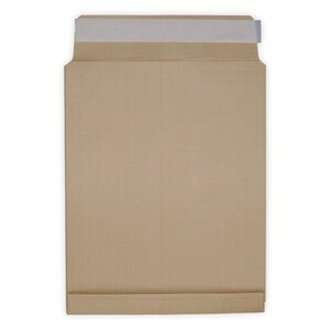 Lot de 10 enveloppes pochettes kraft armé à soufflet marron 260 x 330 + 30 mm