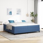 Box Spring VidaXL Bleu 200x200 cm en Tissu Corde