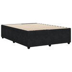 vidaXL Cadre de lit Noir 160x200 cm Velours