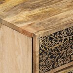 vidaXL Table de chevet 50x33x60 cm bois de manguier massif