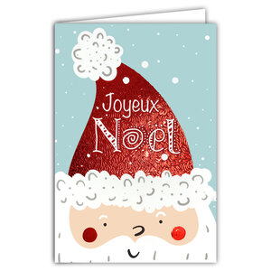 61-5839 Carte Joyeux Noël avec enveloppe blanche 12x17 5cm