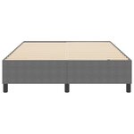 vidaXL Lit Box Spring Gris clair 140x200 cm Tissu Corde