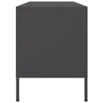 vidaXL Meuble TV noir 100 5x39x50 5 cm acier
