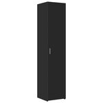 vidaXL Armoire de rangement mince noir 40x42 5x225cm bois d'ingénierie